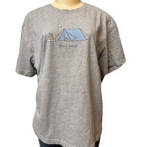 Life Is Good Men's Tent Graphic T-Shirt Large